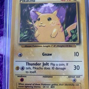 Pikachu 58/102 • Vintage 1999 Pokémon Card • WOTC Base Set • NM •Collectible CTG